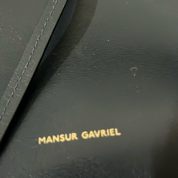 Mansur Gavriel Blue Leather Backpack Bag - Picture 3 of 12